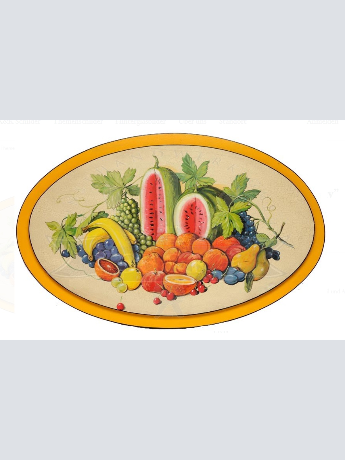 KuK Nostalgie Holzschild Obstmotiv