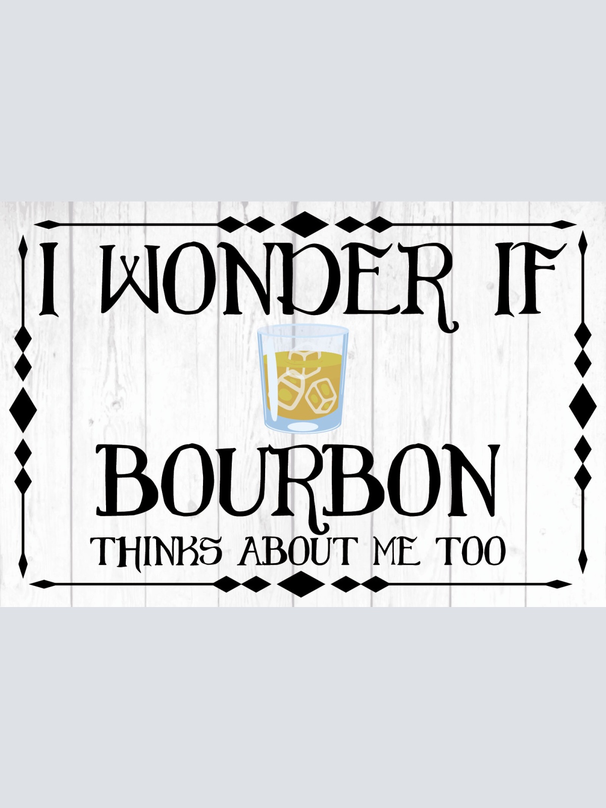 Schild Bourbon Alkohol Glas Whiskey Trinken 12x18 / 20x30 / 30x40 Blech od. Holz