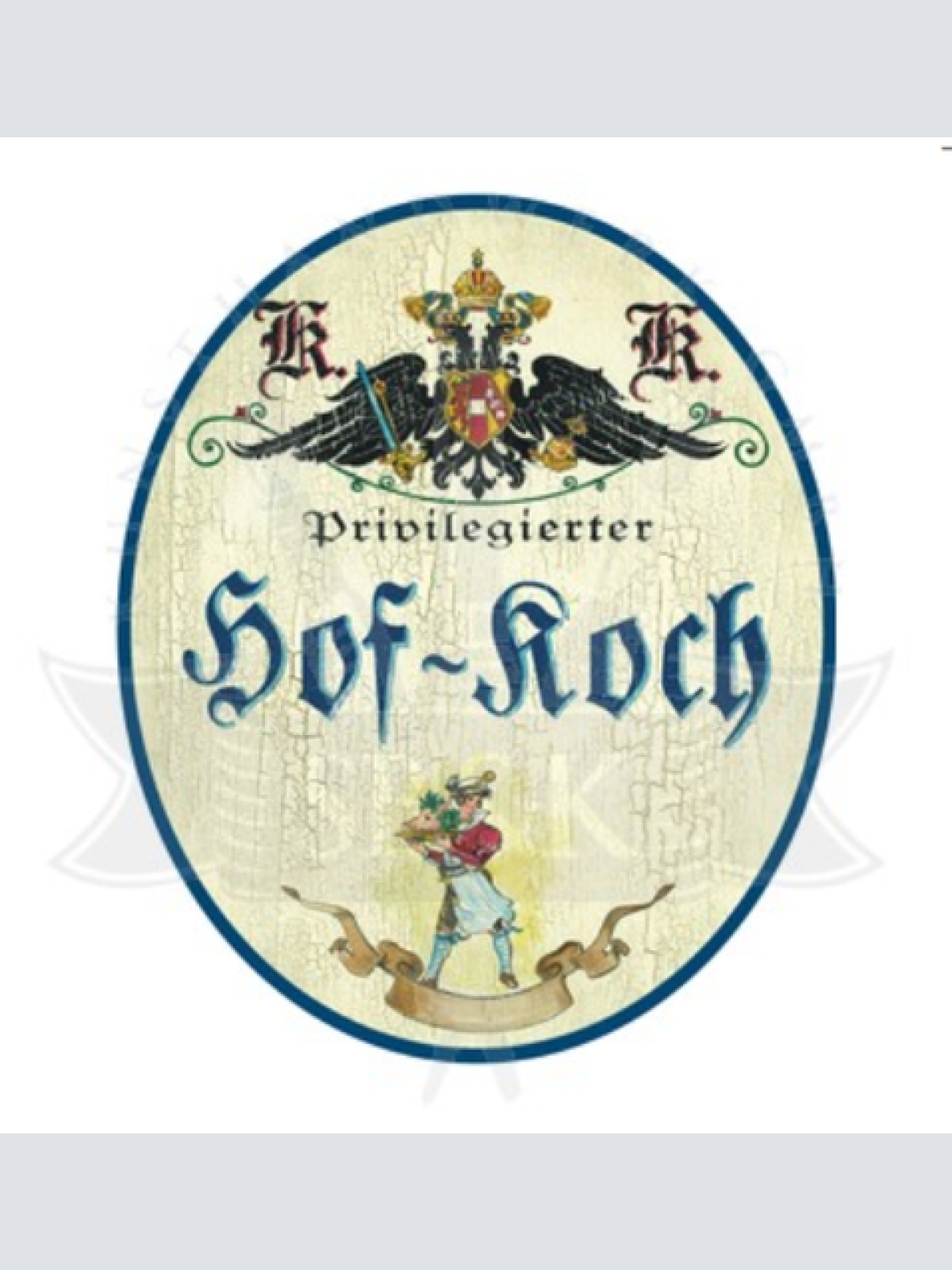 KuK Nostalgie Holzschild Privilegierter Hof-Koch