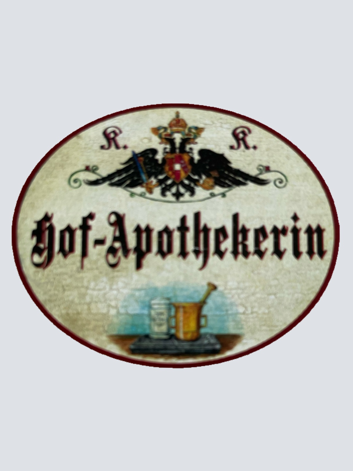 KuK Nostalgie Holzschild Hof-Apothekerin Pharmazie Apothekerin Apotheke Schild