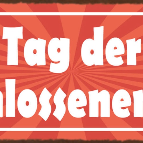 Schild Tag Der Geschlossenen Tür Geschäft Laden Firma Zu 27x10 Blech od.Holz