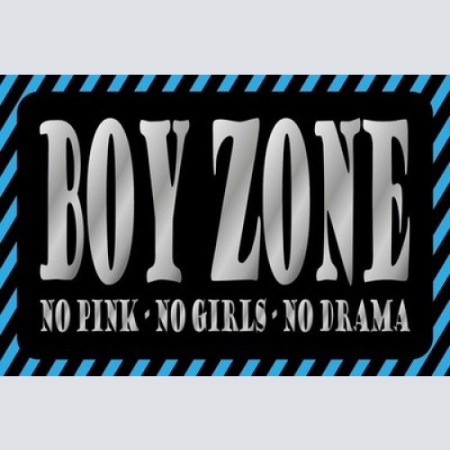 Schild Boy Zone Jungen Zimmer No Girls Raum 12x18 / 20x30 / 30x40 Blech od. Holz