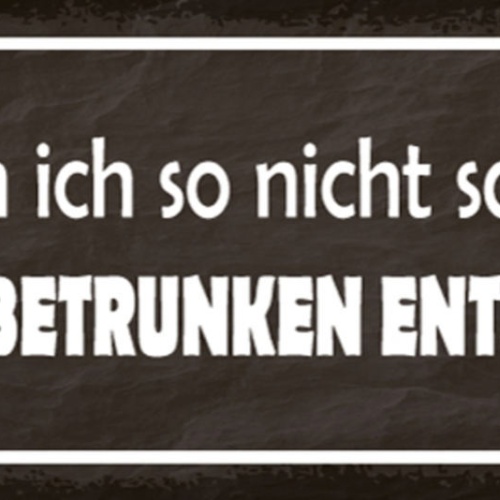 Schild Kann Ich Nicht Sagen Muss Ich Betrunken Entscheiden 27x10 Blech od.Holz