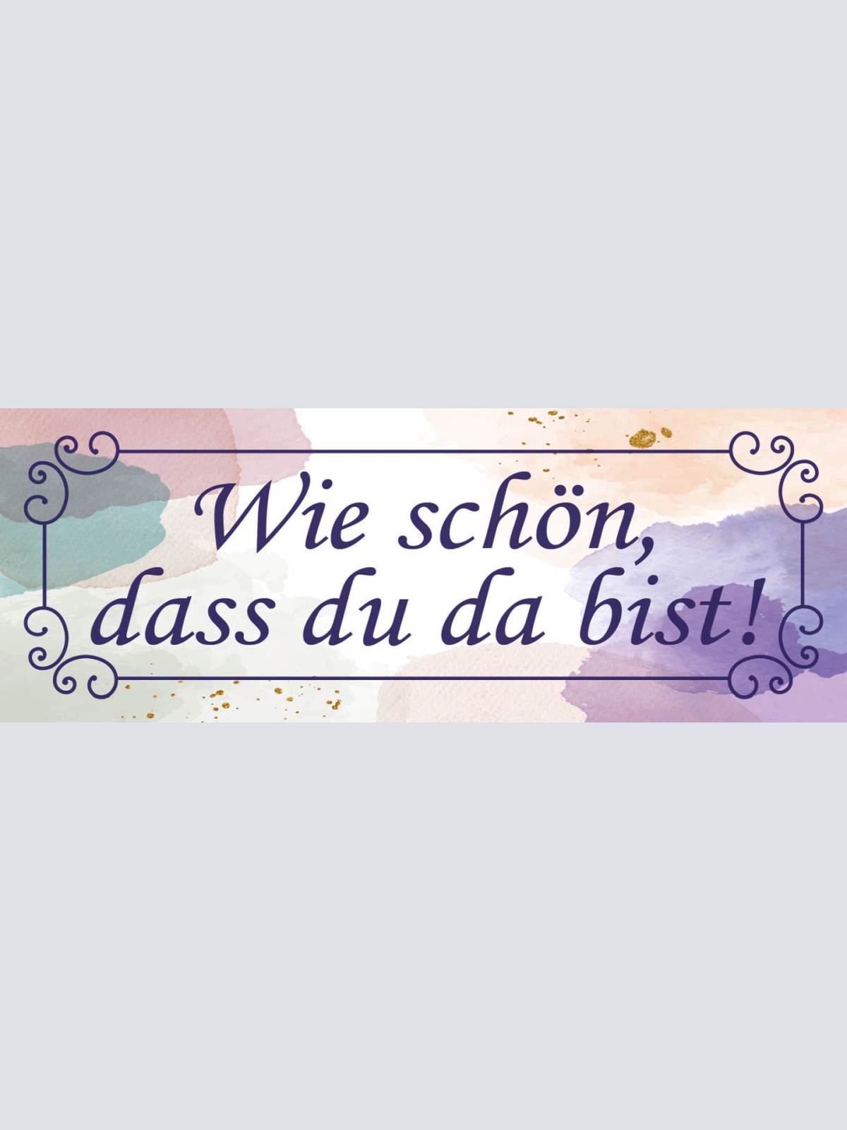 Schild Wie Schön Dass Du Da Bist Liebe Freunde Freundschaft 27x10 Blech od.Holz