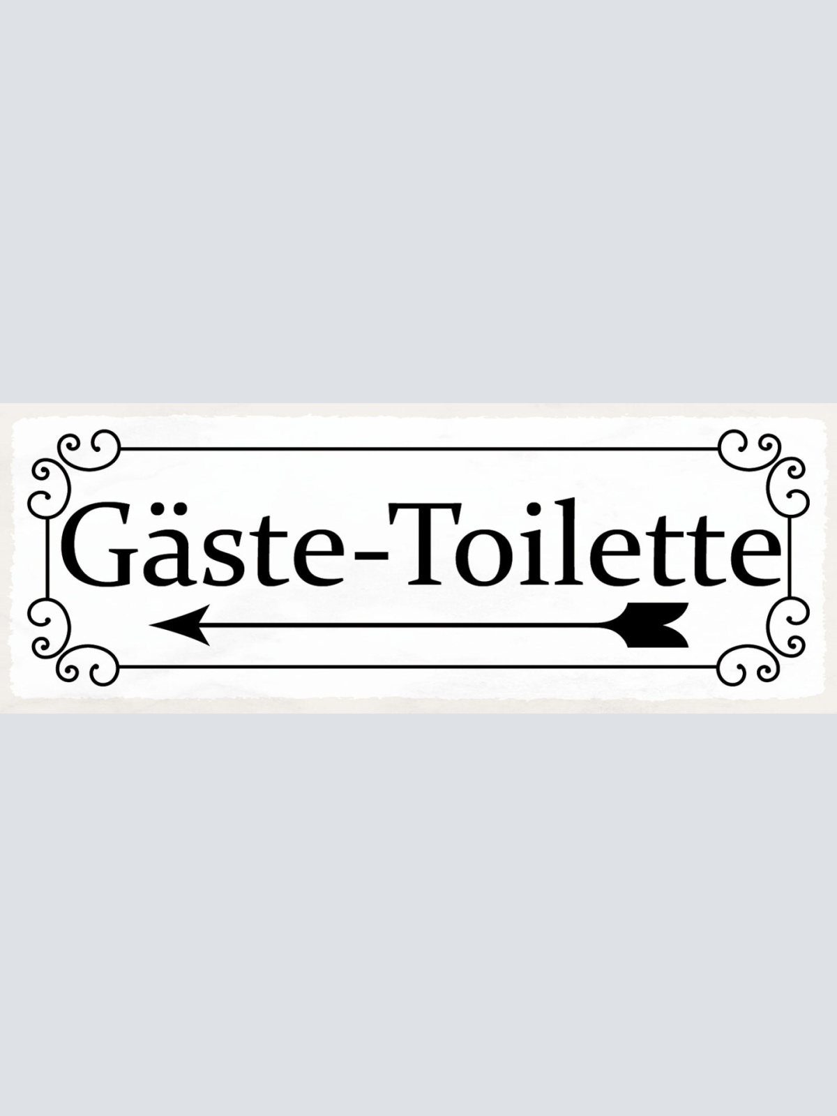 Schild Gäste Toilette WC Klo Gast Besucher Restaurant Lokal 27x10 Blech od.Holz
