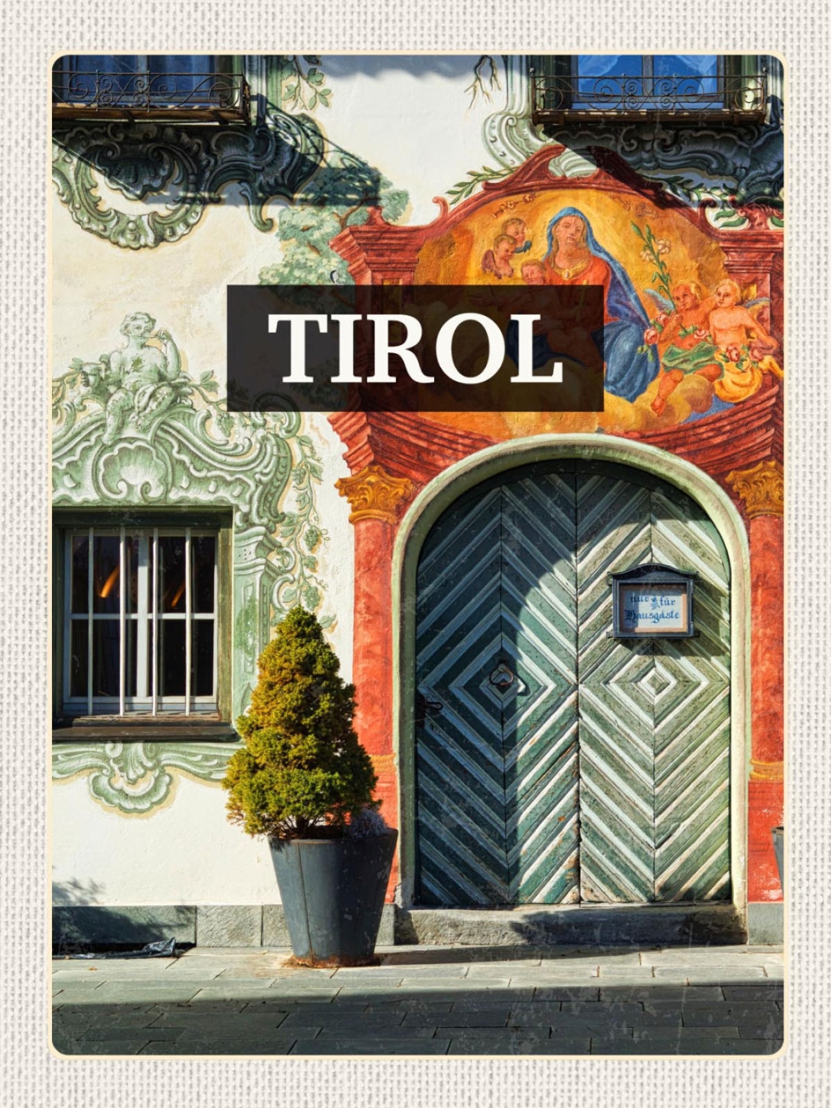 Schild Tirol Walchseerhof Hotel Eingang Österreich 12x18 20x30 30x40 Blech/Holz