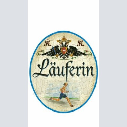 KuK Nostalgie Holzschild "LäuferIn"