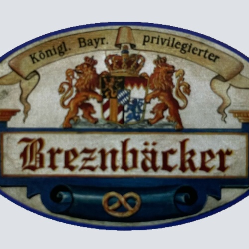 Nostalgie Holzschild Bayern Königlich Bayerischer Privilegierter Breznbäcker