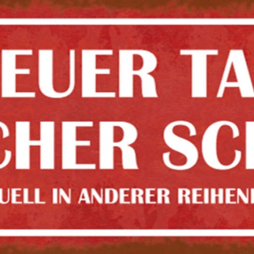 Schild Neuer Tag Gleicher Scheiss Evtl Andere Reihenfolge 27x10 Blech od.Holz