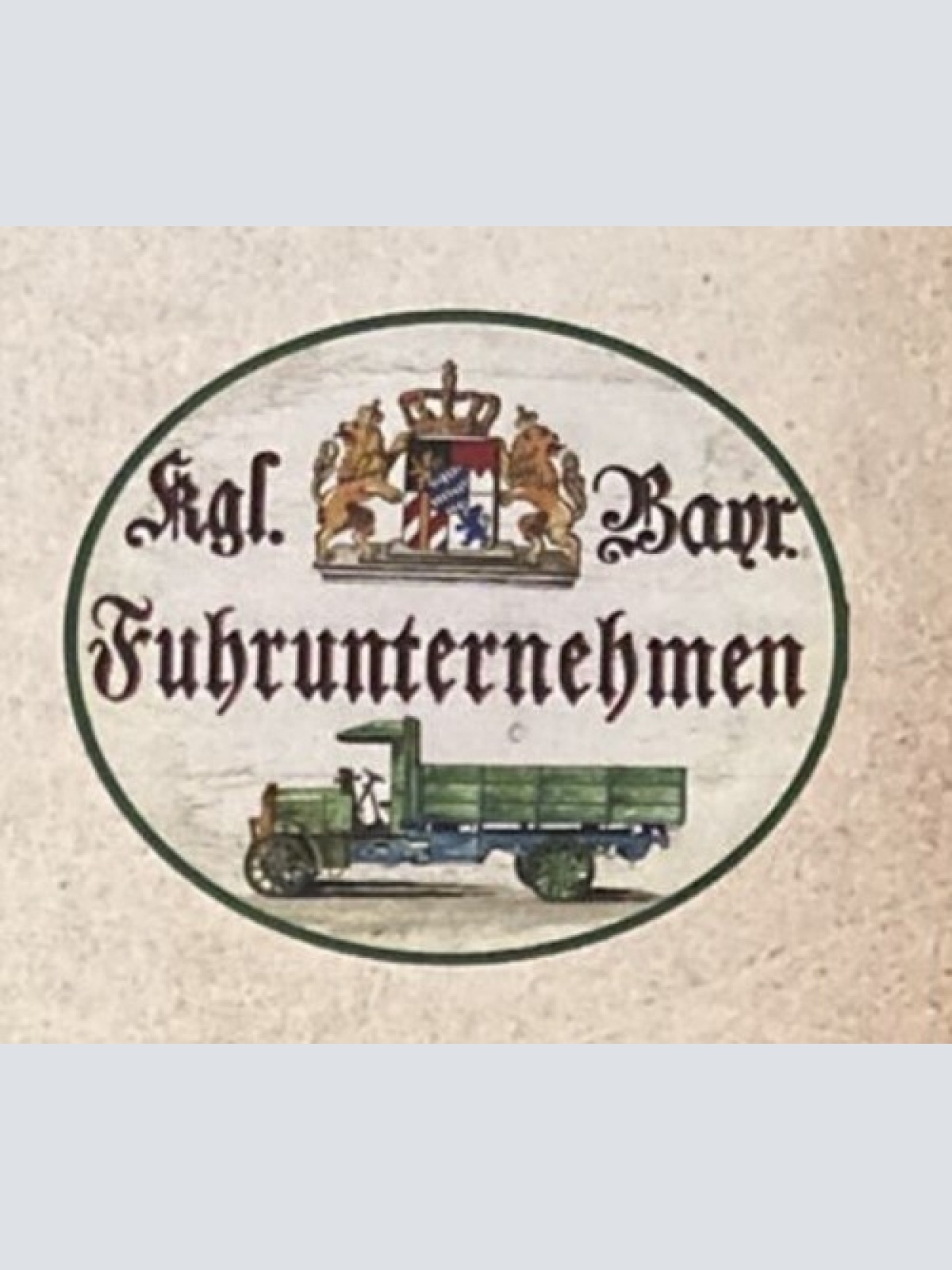 Nostalgie Holzschild Bayern Königlich bayerisches Fuhrunternehmen Schild