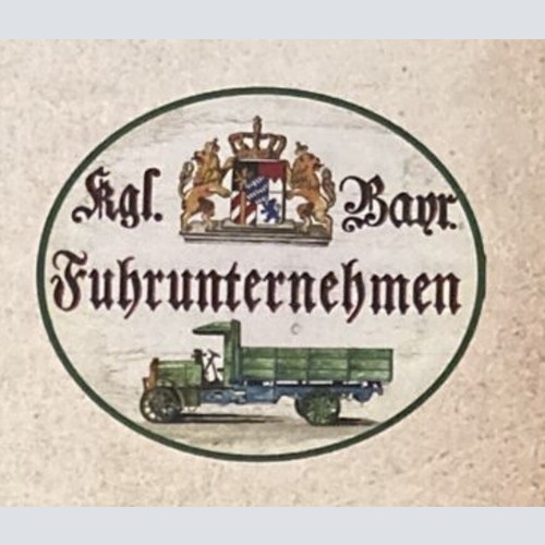 Nostalgie Holzschild Bayern Königlich bayerisches Fuhrunternehmen Schild