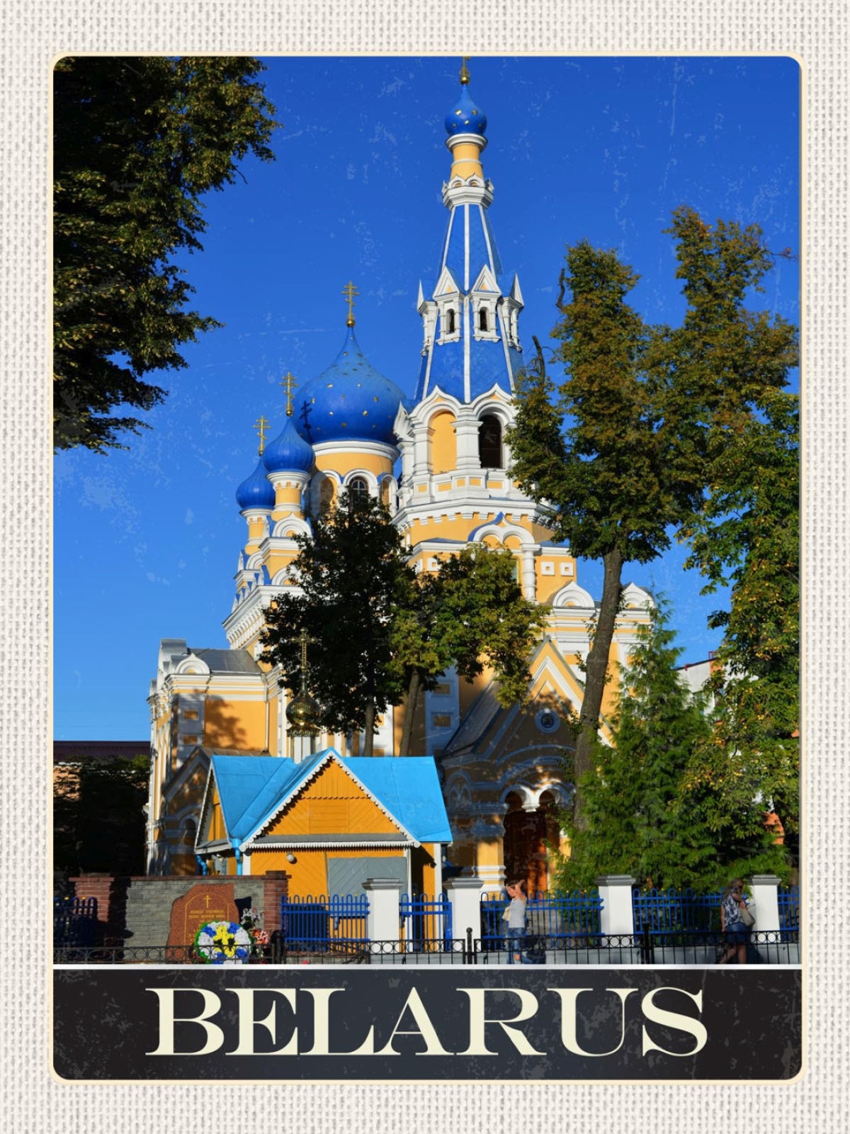 Schild Belarus Weißrussland St. Nicholas Brest 12x18 20x30 30x40 Blech/Holz