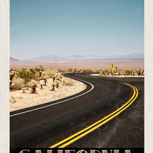 Schild California Kalifornien USA Highway Straße 12x18 20x30 30x40 Blech/Holz