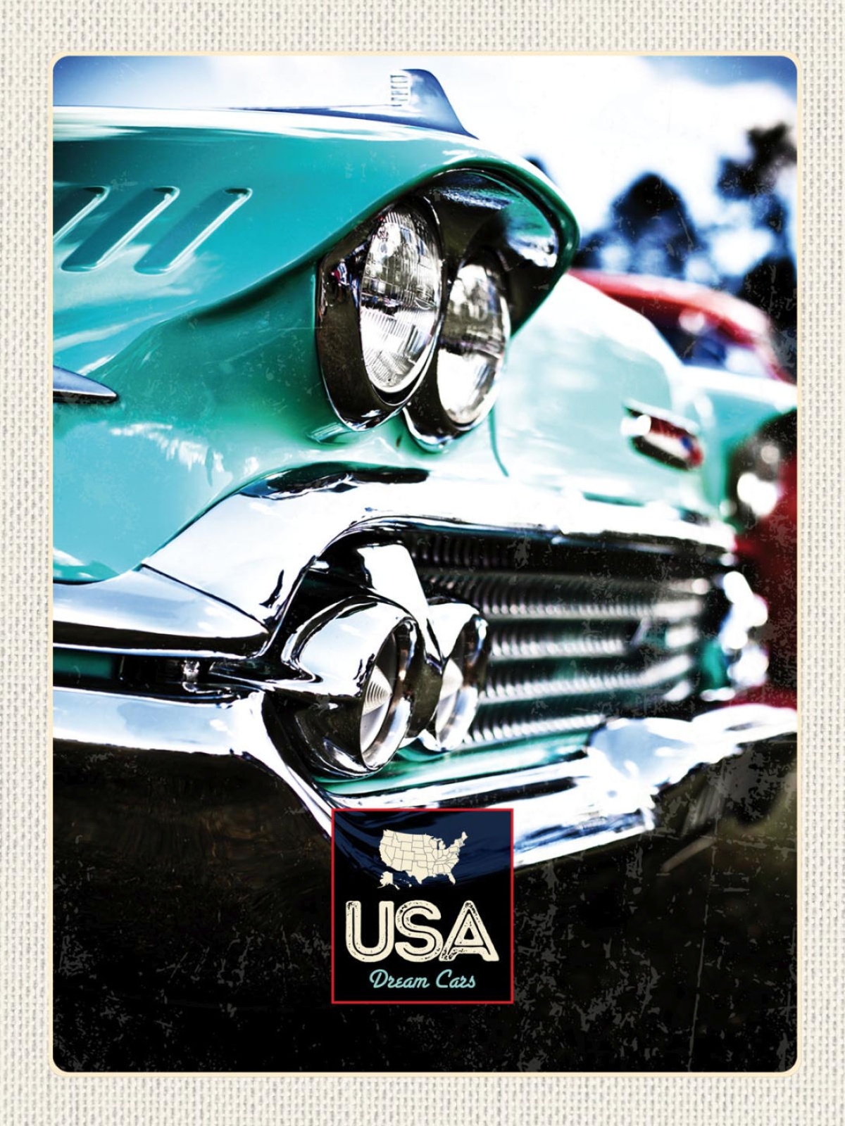 Schild USA Dream Cars Auto Chevrolet Oldtimer 12x18 20x30 30x40 Blech/Holz