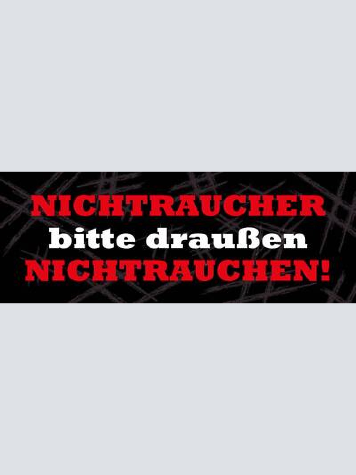 Schild nichtraucher bitte draussen nicht rauchen zigarette 27 x 10 blech od.holz