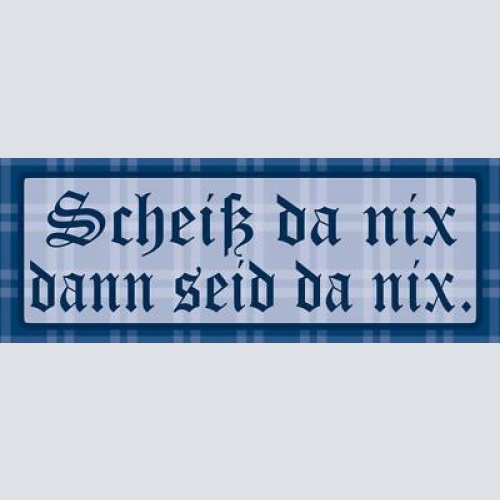 Schild scheiß da nix dann feid da nix egal gesund sein 27 x 10 blech od. holz