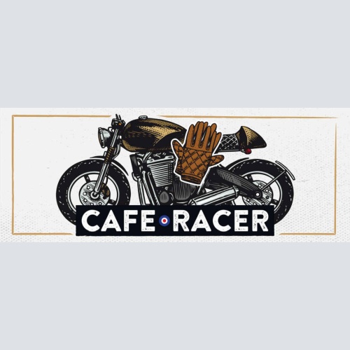 Schild Cafe Racer Motorrad Custom Bike Biker Moped UK GB 27x10 Blech od.Holz