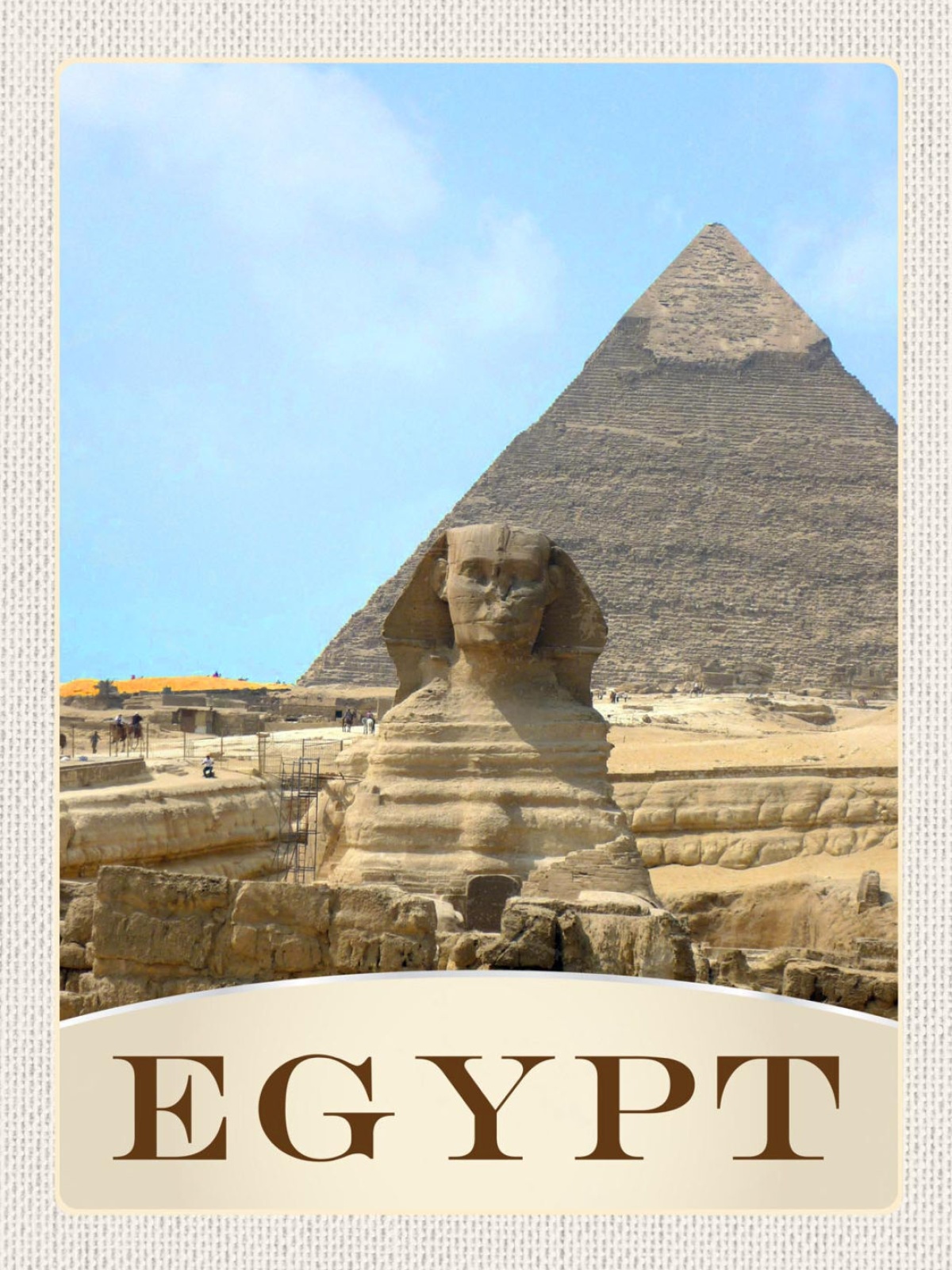 Schild Egypt Ägypten Sphinx Cheops Pyramide Afrika 12x18 20x30 30x40 Blech/Holz
