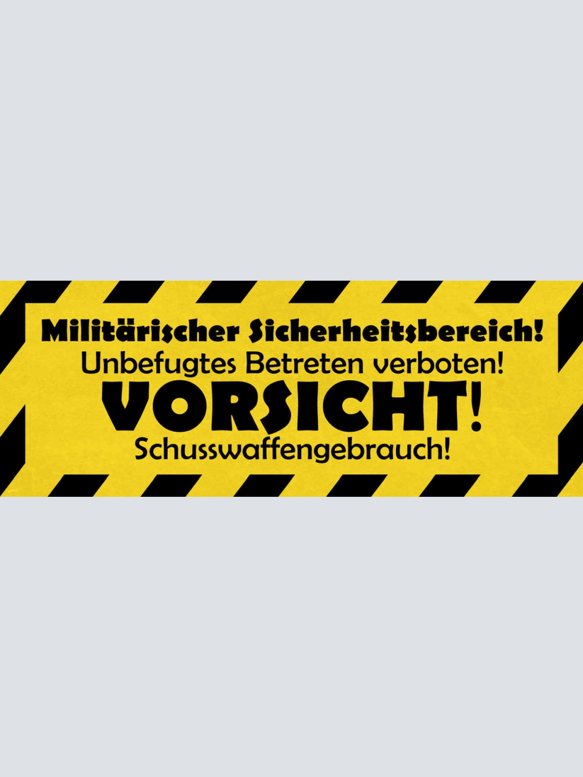 Schild Militärischer Sicherheitsbereich Unbefugtes Betreten Verboten Vorsicht