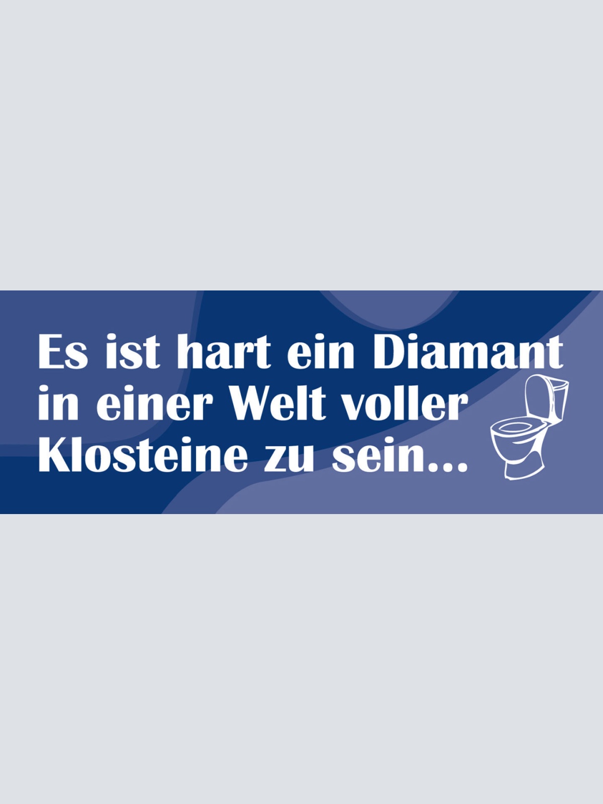 Schild Es Ist Hart Ein Diamant In Einer Welt Von Klosteine Zu Sein 27 x 10