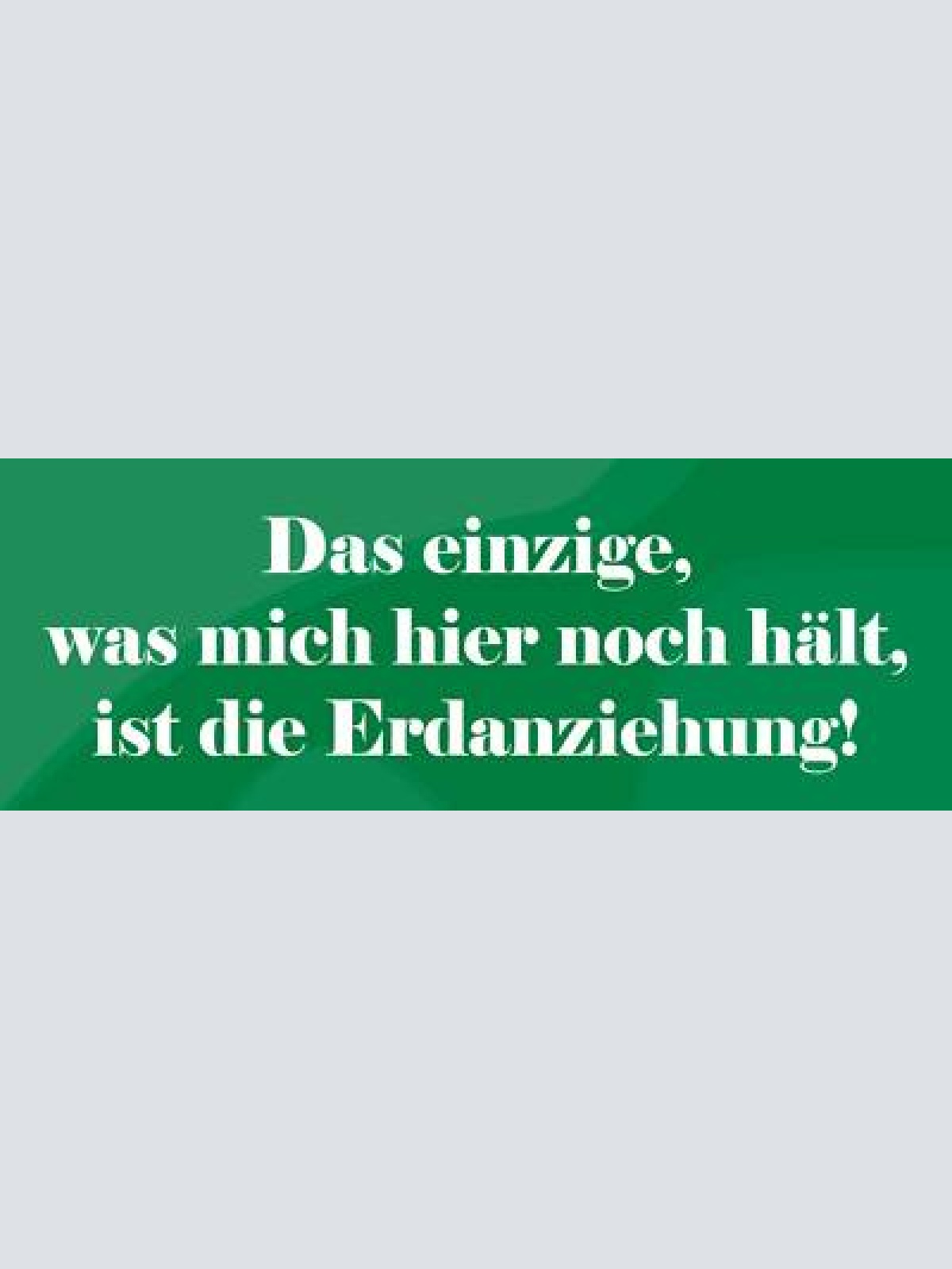 Schild das einzige was mich hier noch hält ist die erdanziehung 27 x 10
