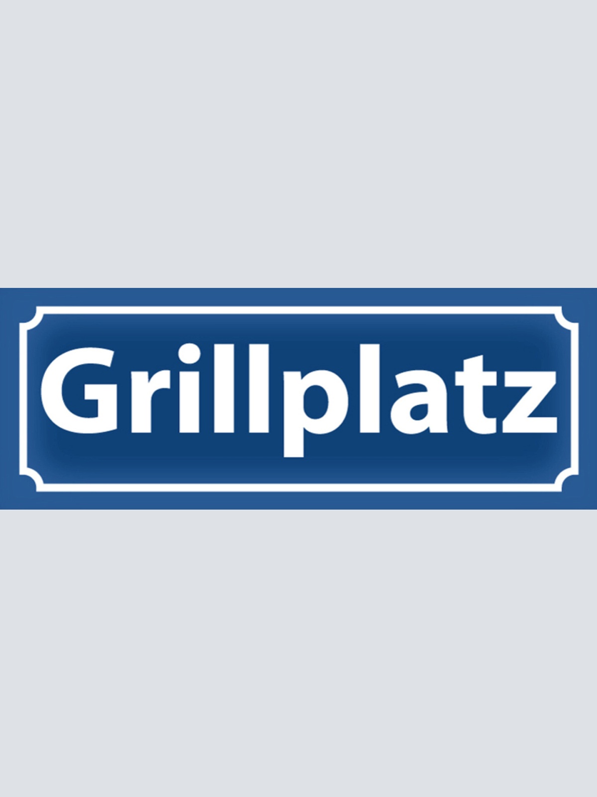Schild Grill Platz Grillen Griller BBQ Straße Ort Stadt 27 x 10 Blech od. Holz