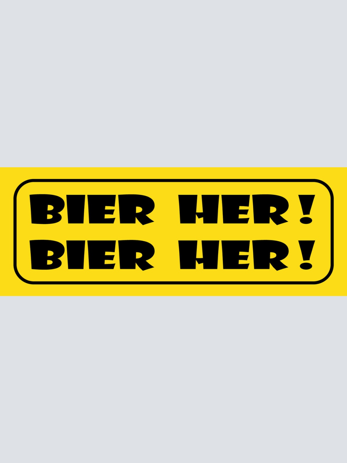 Schild Bier Her Bier Her Alkohol Trinken Bar Wirt Lokal 27x10 Blech od. Holz