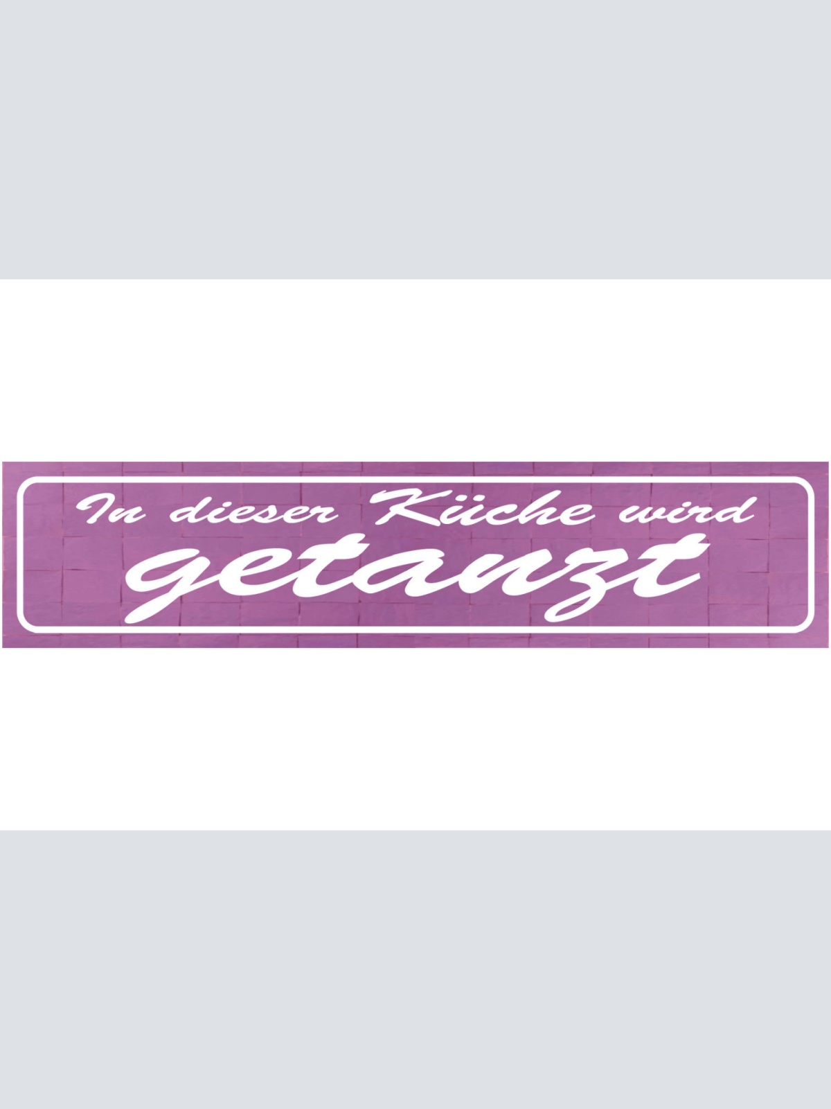 Schild Küche Getanzt Tanzen Kochen Essen Leidenschaft Koch 46 x 10 Blech od.Holz