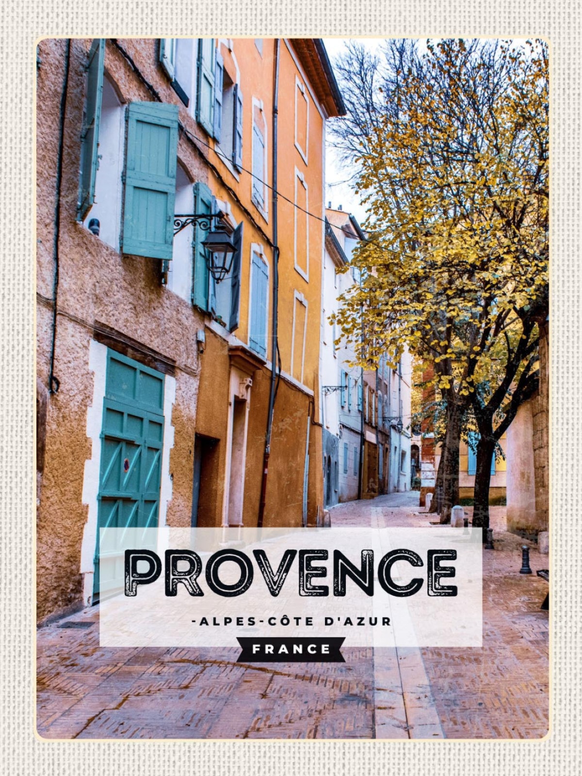 Schild Provence Alpes-Côte d'Azur France Frankreich 12x18 20x30 30x40 Blech/Holz