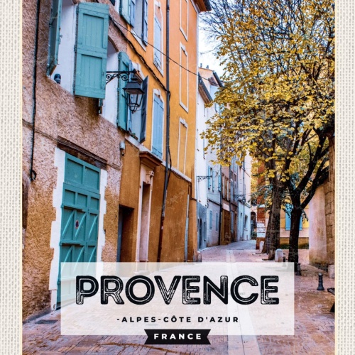 Schild Provence Alpes-Côte d'Azur France Frankreich 12x18 20x30 30x40 Blech/Holz