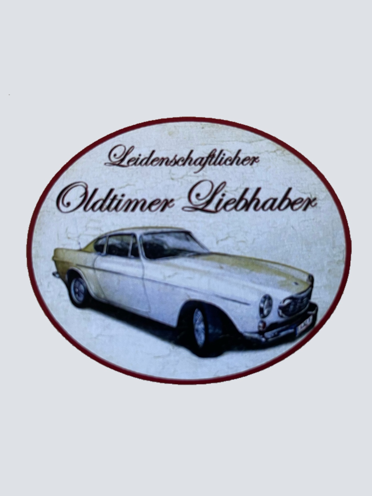 Nostalgie Holzschild Leidenschaftlicher Oldtimer Liebhaber Volvo Schild