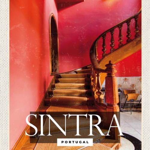 Schild Sintra Portugal Palácio de Pena Palast 12x18 20x30 30x40 Blech od. Holz