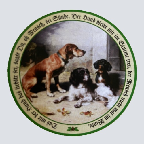 Nostalgie Holzschild Schützenscheibe Das Mir Der Hund Das Liebste Sei Schild