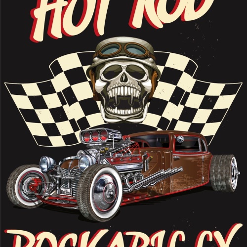 Nostalgie Schild Hot Rod Rockabilly Auto 12x18 / 20x30 / 30x40 Blech od. Holz