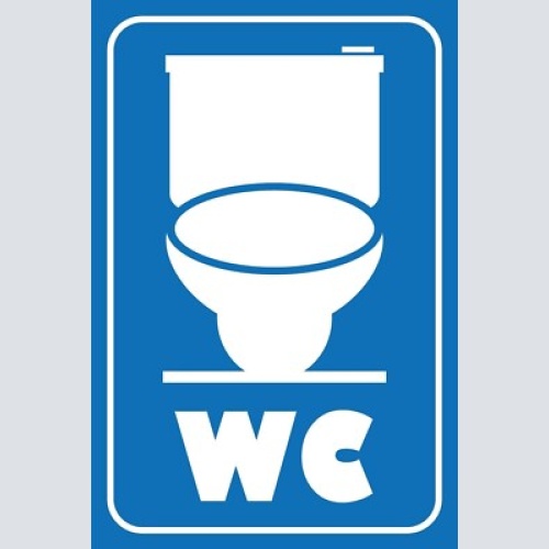 Nostalgie schild wc toilette 12x18 / 20x30 / 30x40 blech od. holz