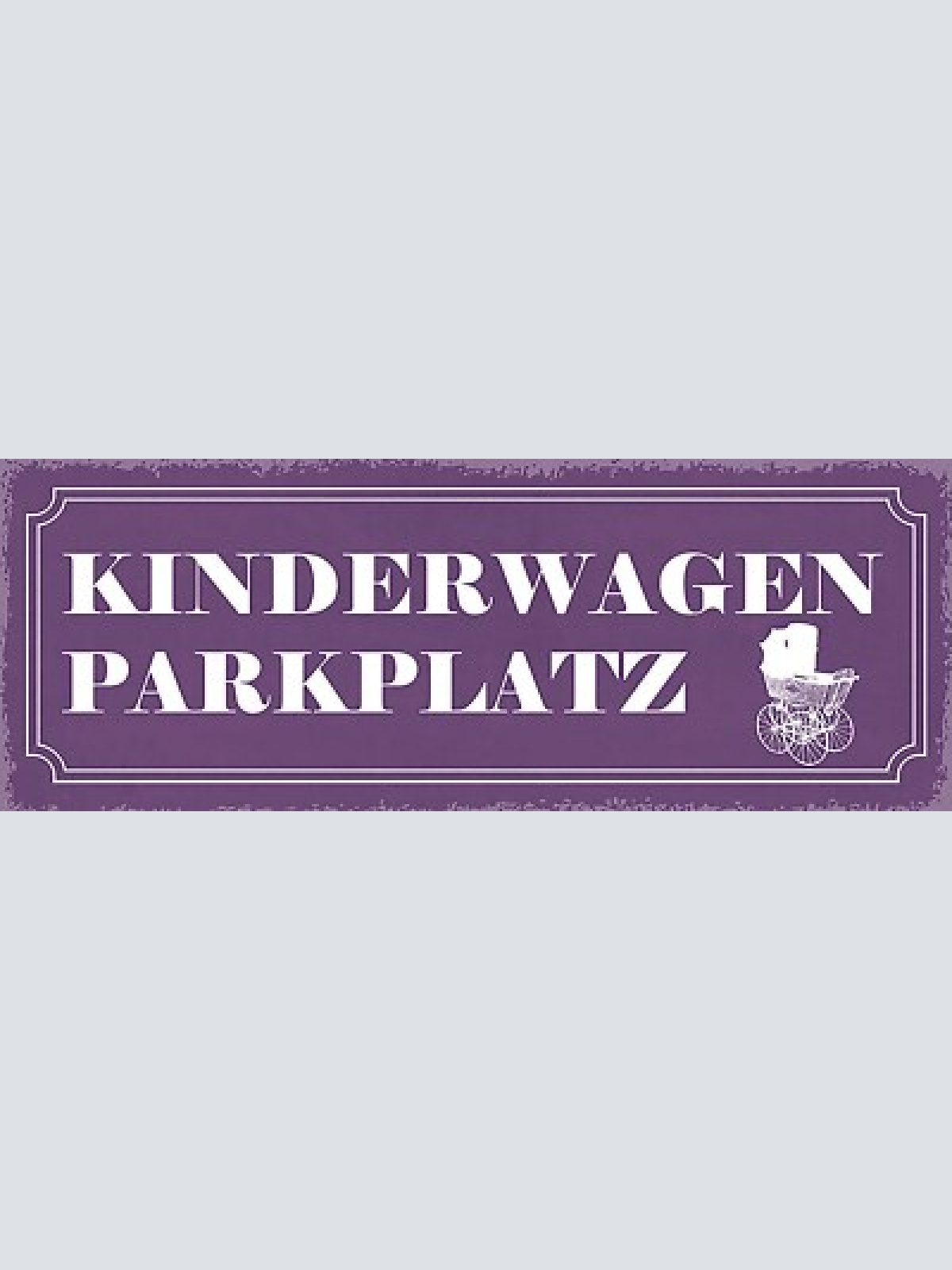 Schild kinderwagen parkplatz mutter vater kind baby buggy 27x10 blech od.holz