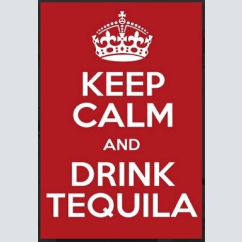 Schild keep calm and drink tequila 12x18 / 20x30 / 30x40 blech od. holz
