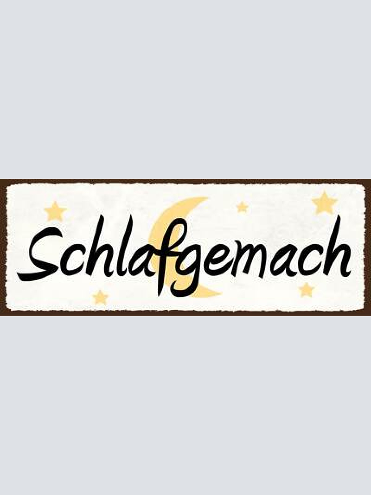 Schild schlafgemach schlafzimmer bett schlafen schlaf 27x10 blech od.holz