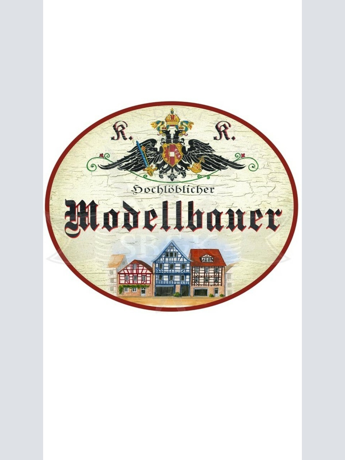 KuK Nostalgie Holzschild "Modellbauer"