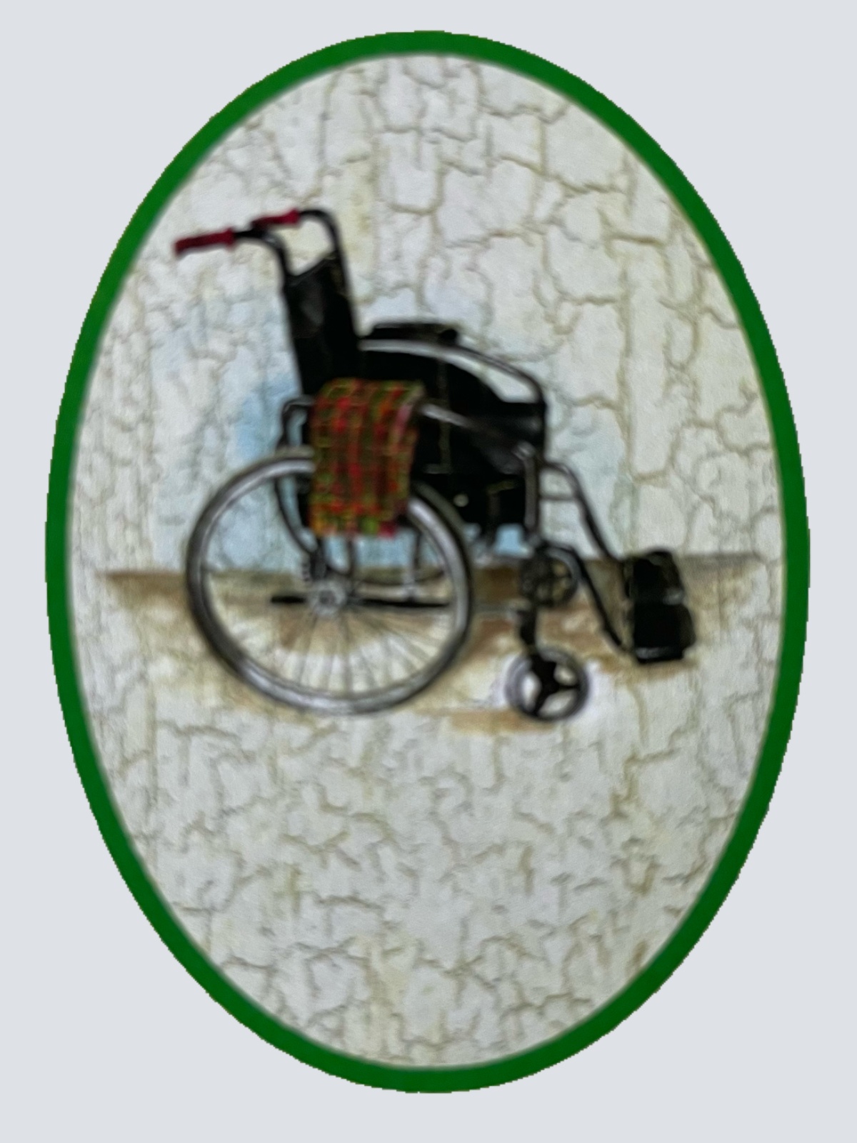 Nostalgie Holzschild Rollstuhl Behinderung Körperlich Eingeschränkt Schild