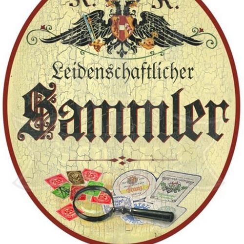 KuK Nostalgie Holzschild "Sammler"