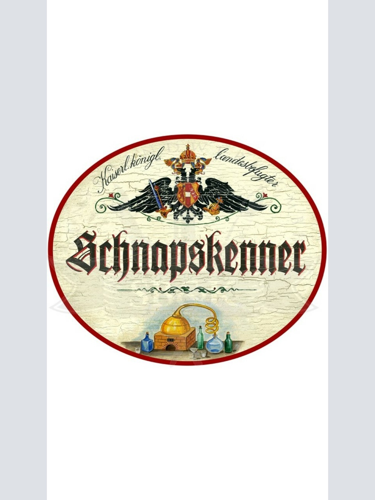 KuK Nostalgie Holzschild "Schnapskenner"