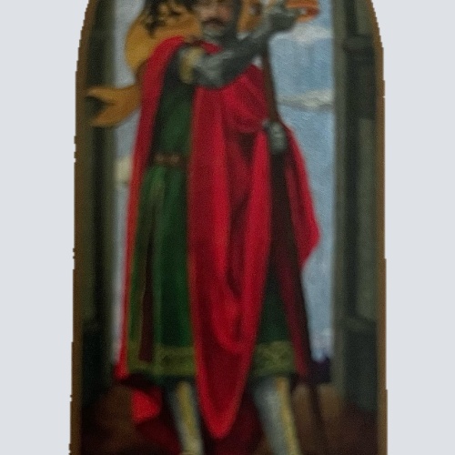 Nostalgie Holzschild Mittelalter Heinrich IV. Kaiser Schild