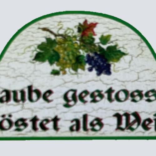 Nostalgie Holzschild Traube Gestossen Tröstet Als Wein Alkohol Weinrebe Schild