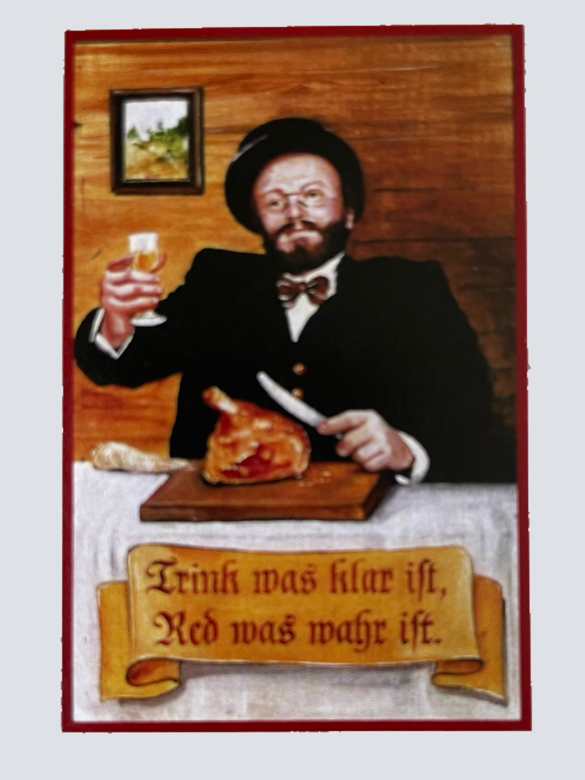 Nostalgie Holzschild Trink Was Klar Ist Red Was Klar Ist Alkohol Trinken Schild