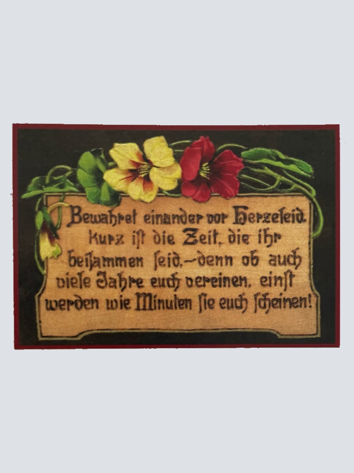 Nostalgie Holzschild Bewahret Einander Vor Herzeleid Kurz Ist Die Zeit Schild