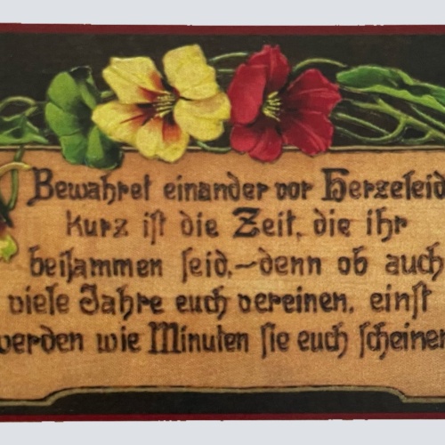 Nostalgie Holzschild Bewahret Einander Vor Herzeleid Kurz Ist Die Zeit Schild