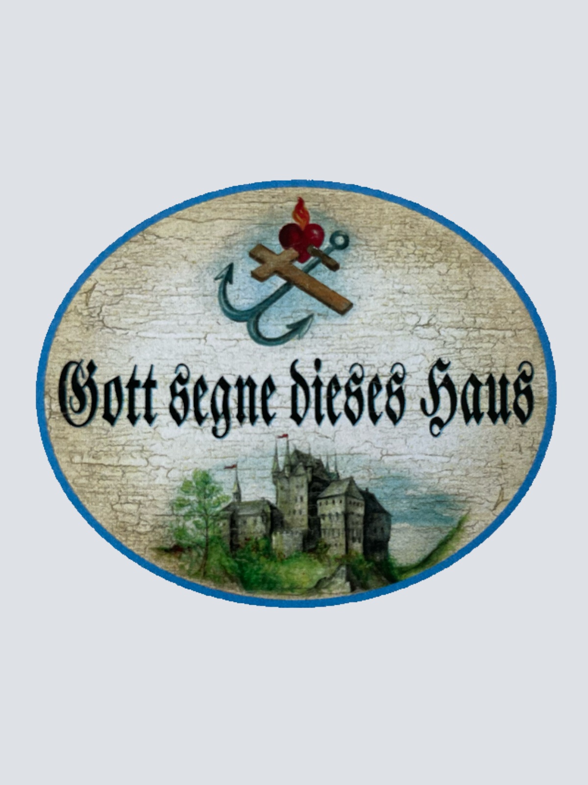 Nostalgie Holzschild Gott Segne Dieses Haus Wohnung Burg Schloss Villa Schild