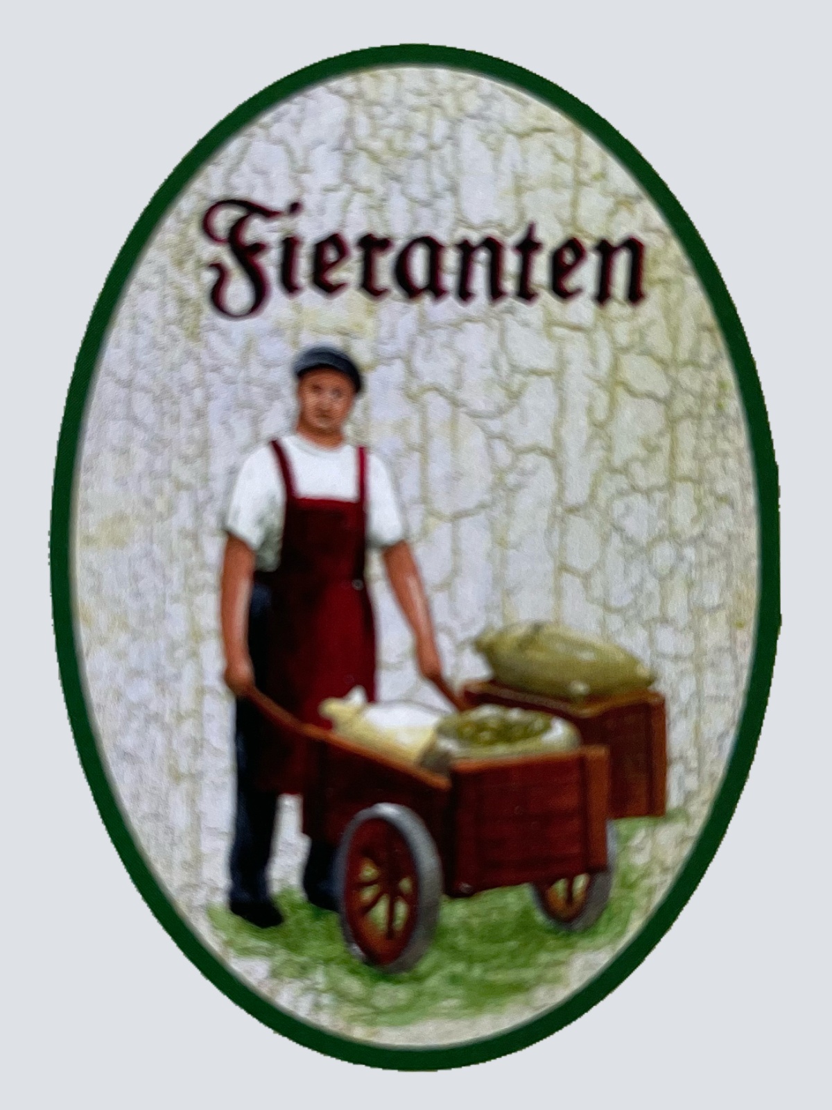 Nostalgie Holzschild Fieranten Händler Kaufmann Markthändler Verkäufer Schild