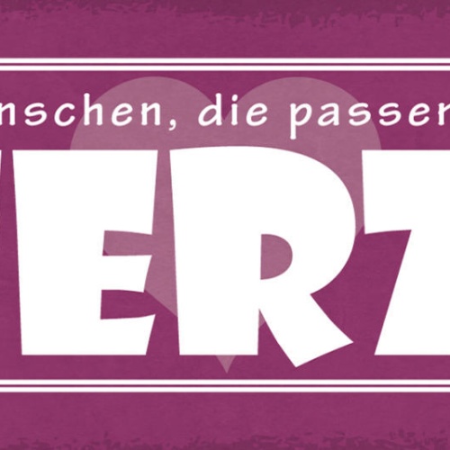 Schild Es Gibt Menschen Die Passen Direkt Ins Herz Liebe 27x10 Blech od.Holz